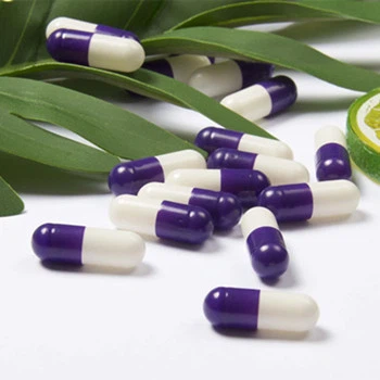 O'tlar uchun Healsee binafsha rangli ajratilgan qattiq HPMC kapsulalari